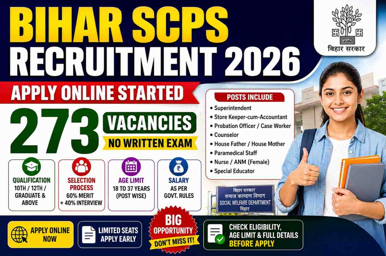 Bihar SCPS Recruitment 2026