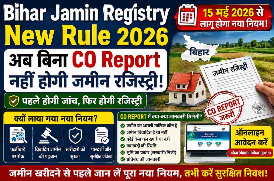 Bihar Jamin Registry New Rule 2026