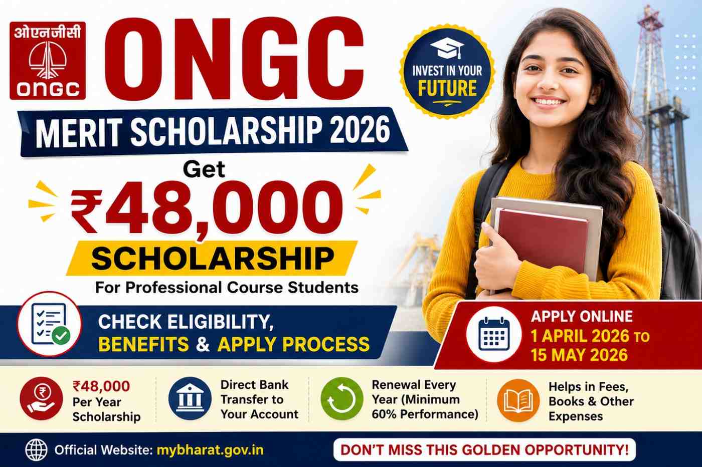 ONGC Merit Scholarship 2026