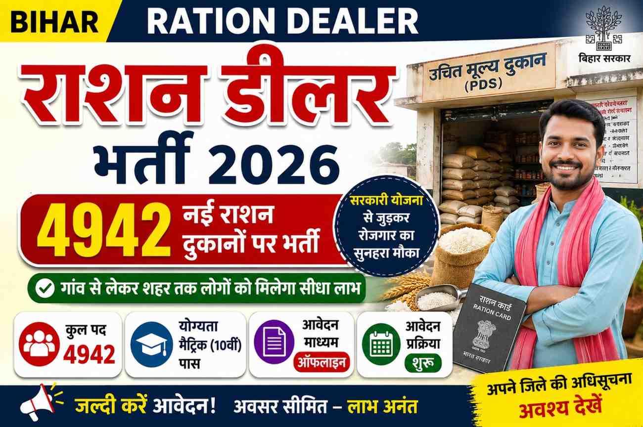 Bihar Ration Dealer Recruitment 2026