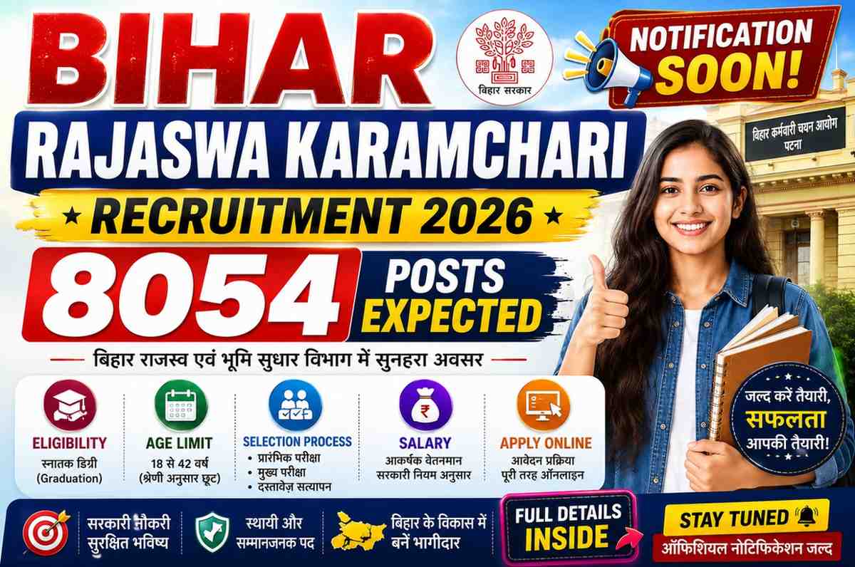 Bihar Rajaswa Karamchari Recruitment 2026