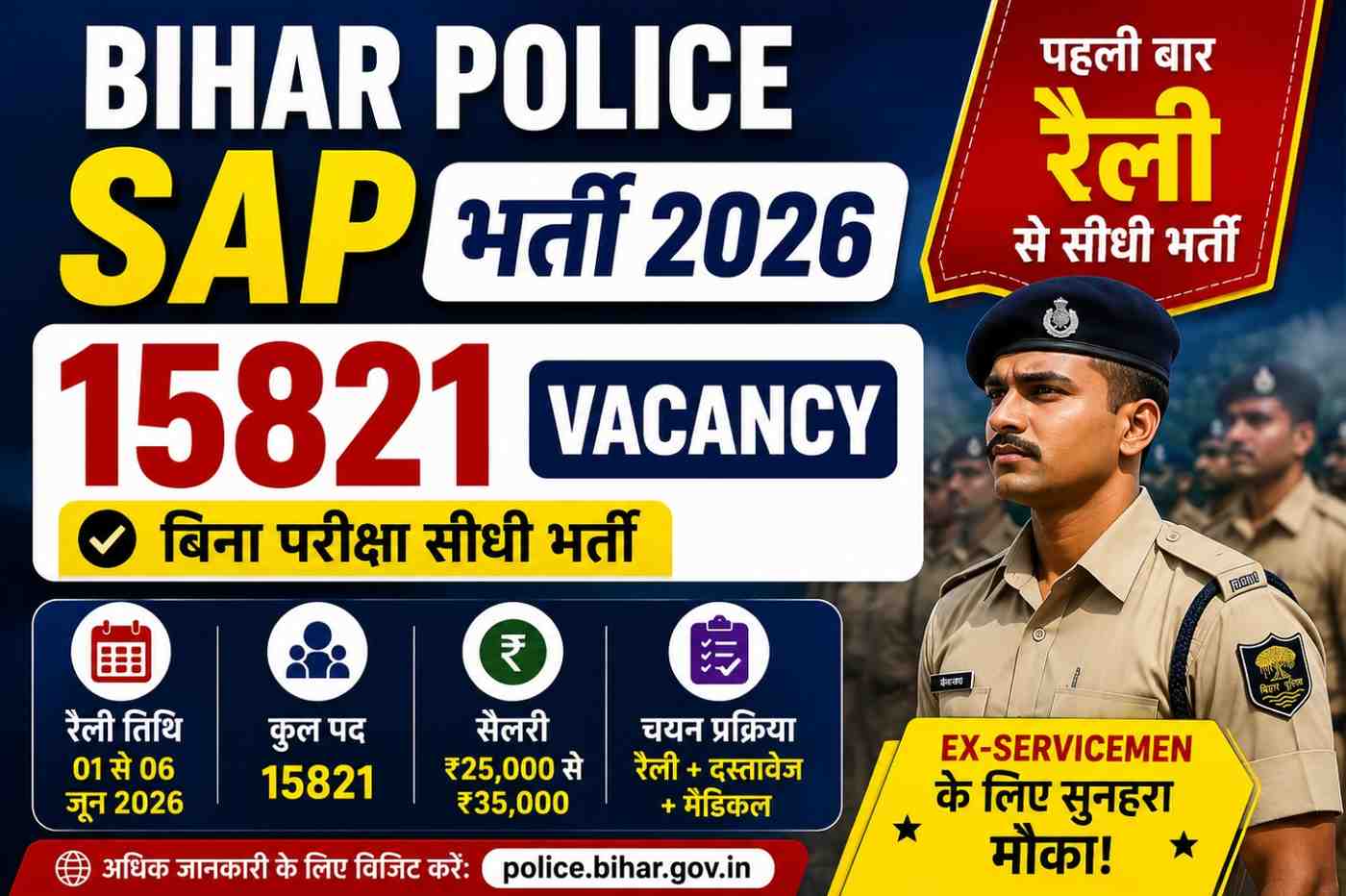 Bihar Police SAP Bharti 2026