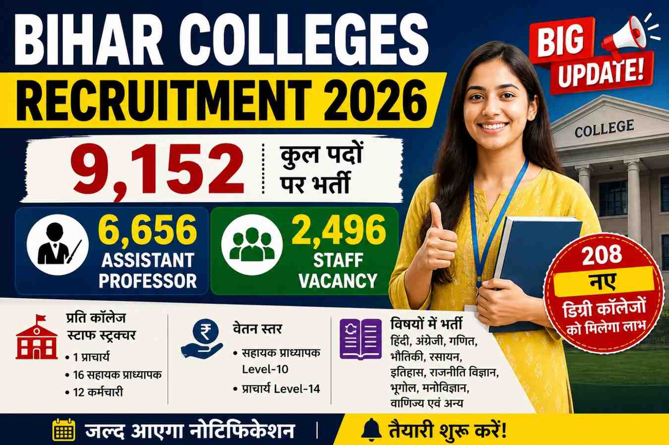 Bihar Colleges Recruitment 2026
