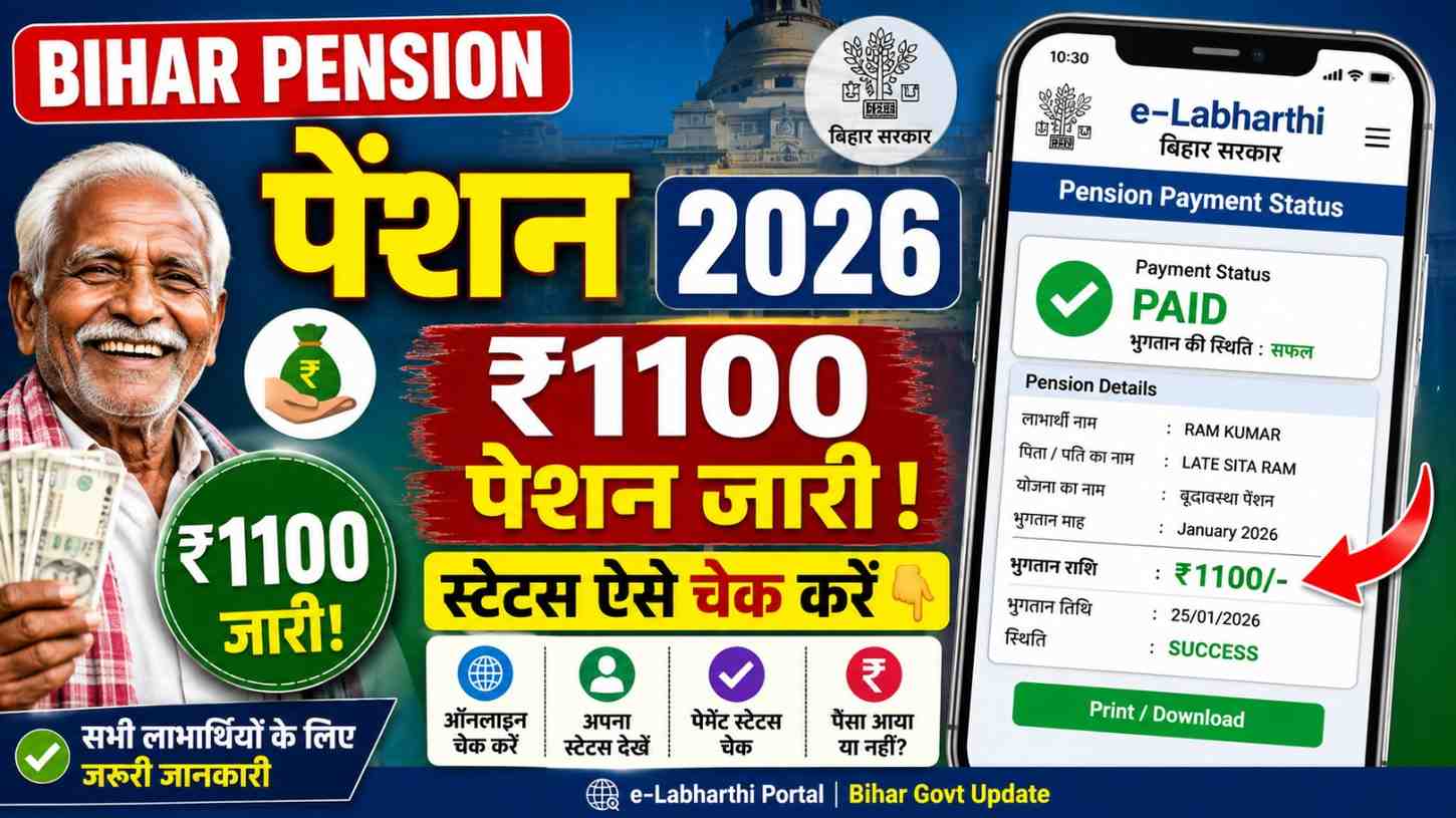 Bihar Pension Payment Status Check 2026