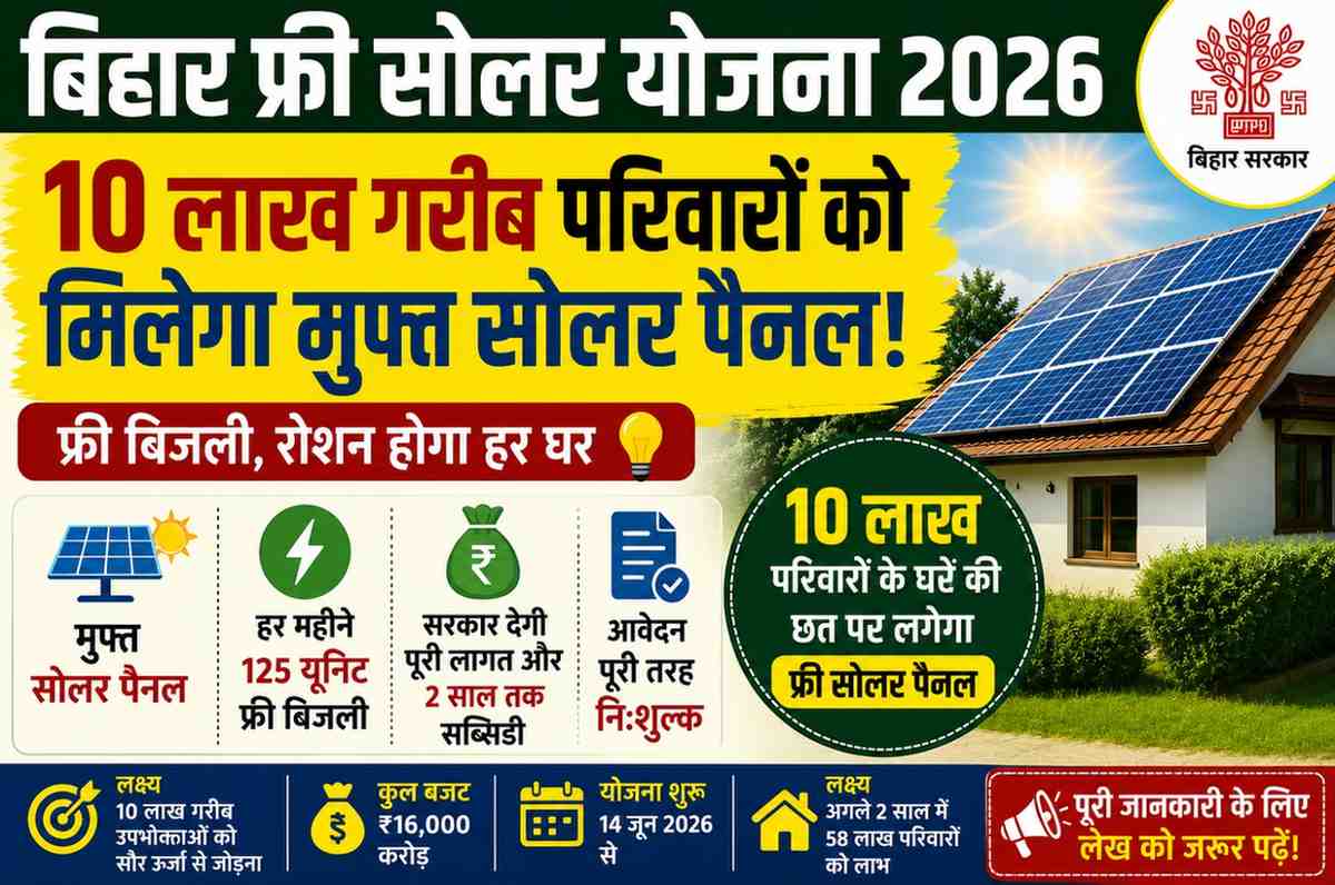 Bihar Free Solar Yojana 2026