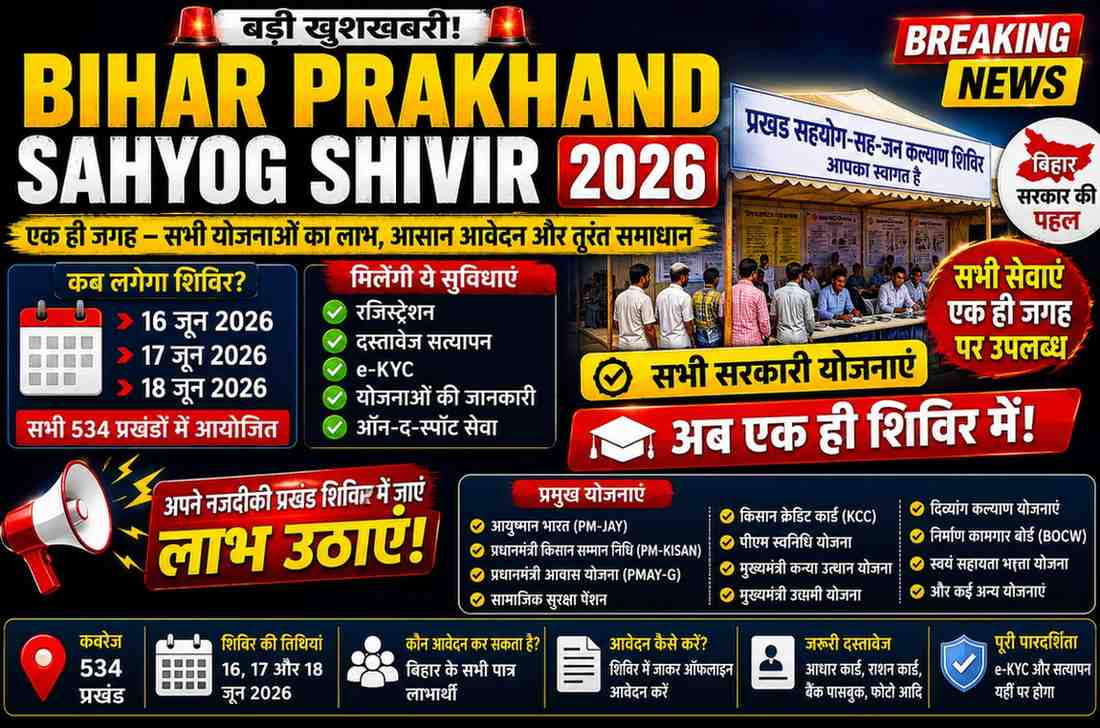 Bihar Prakhand Sahyog Shivir 2026