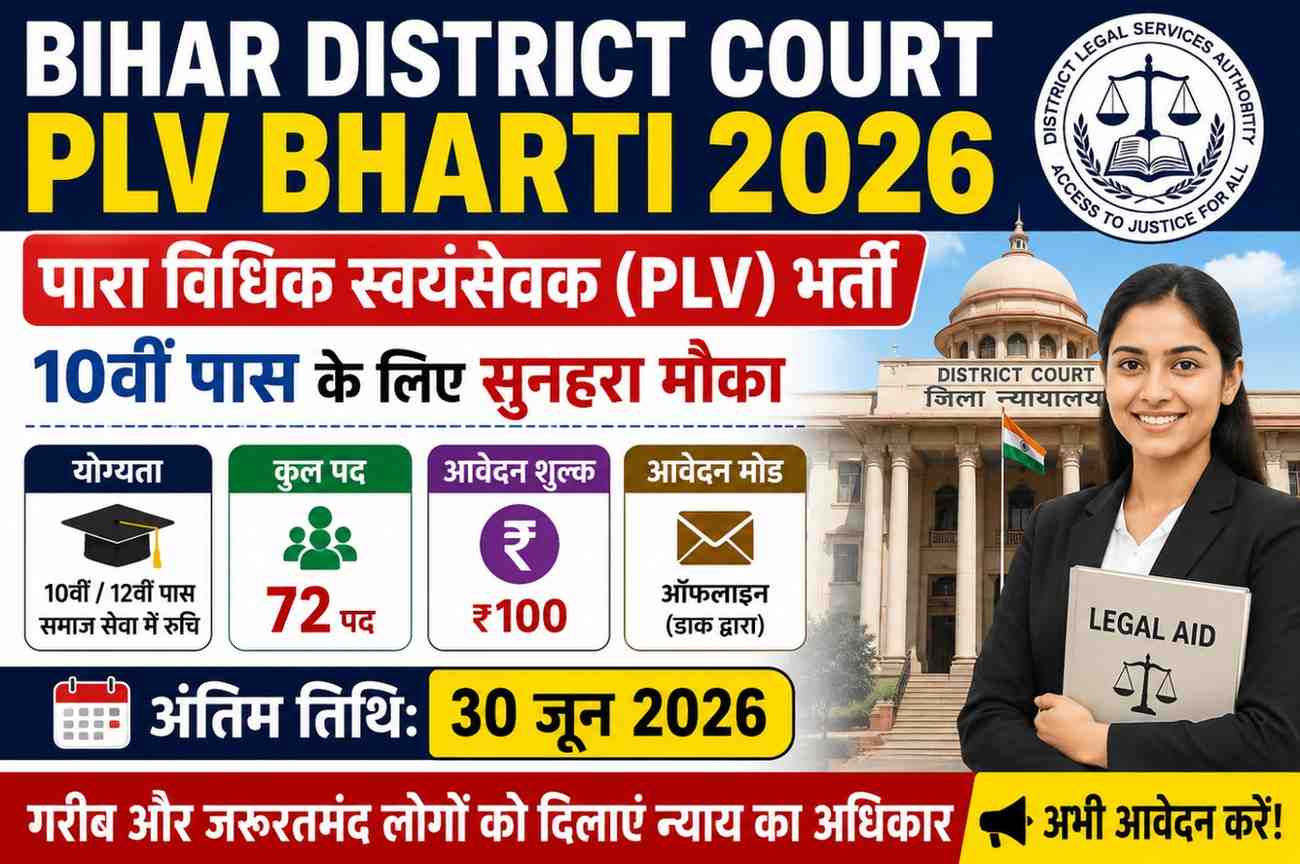 Bihar District Court PLV Recruitment 2026