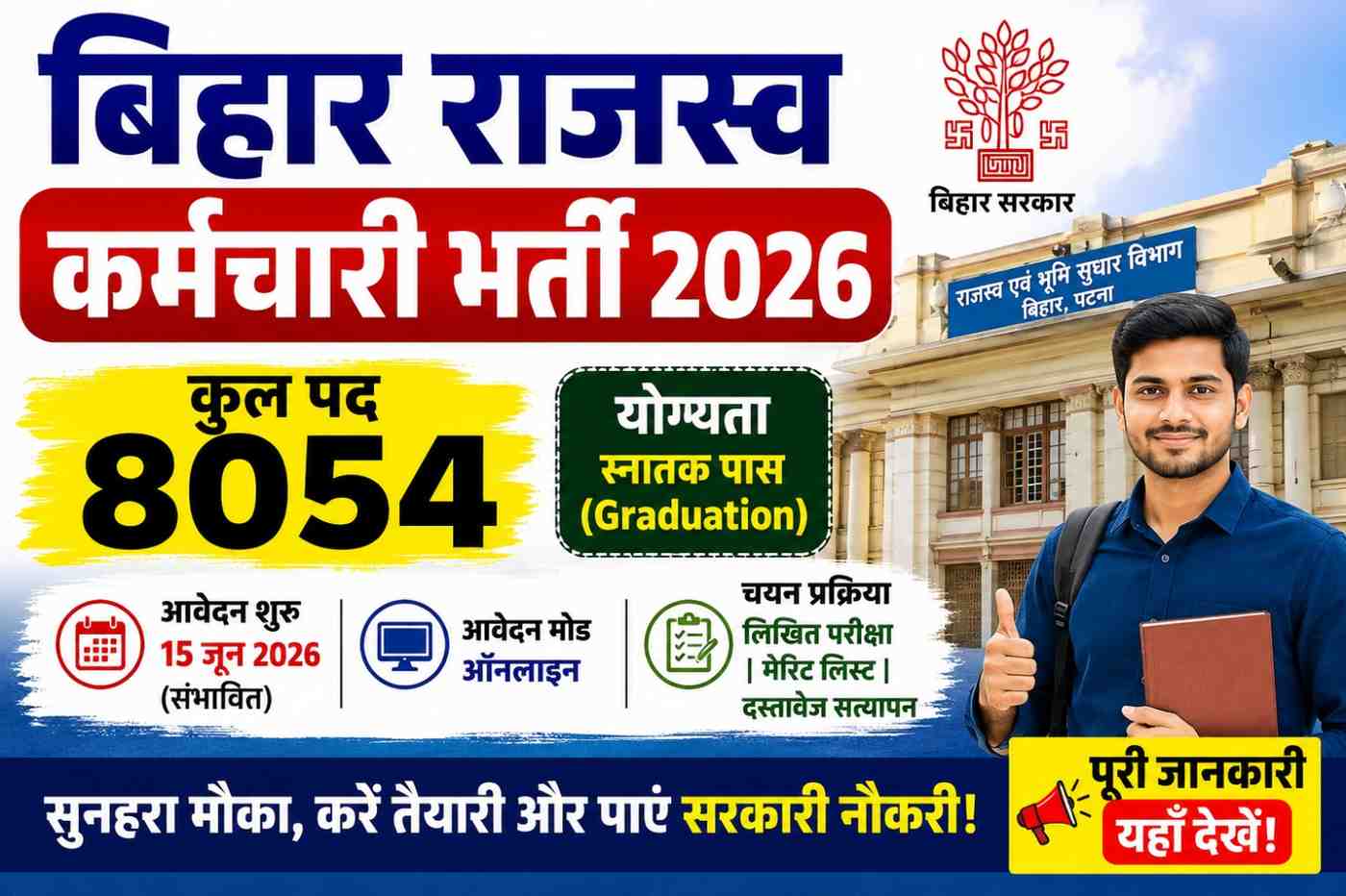 Bihar Rajaswa Karamchari Bharti 2026