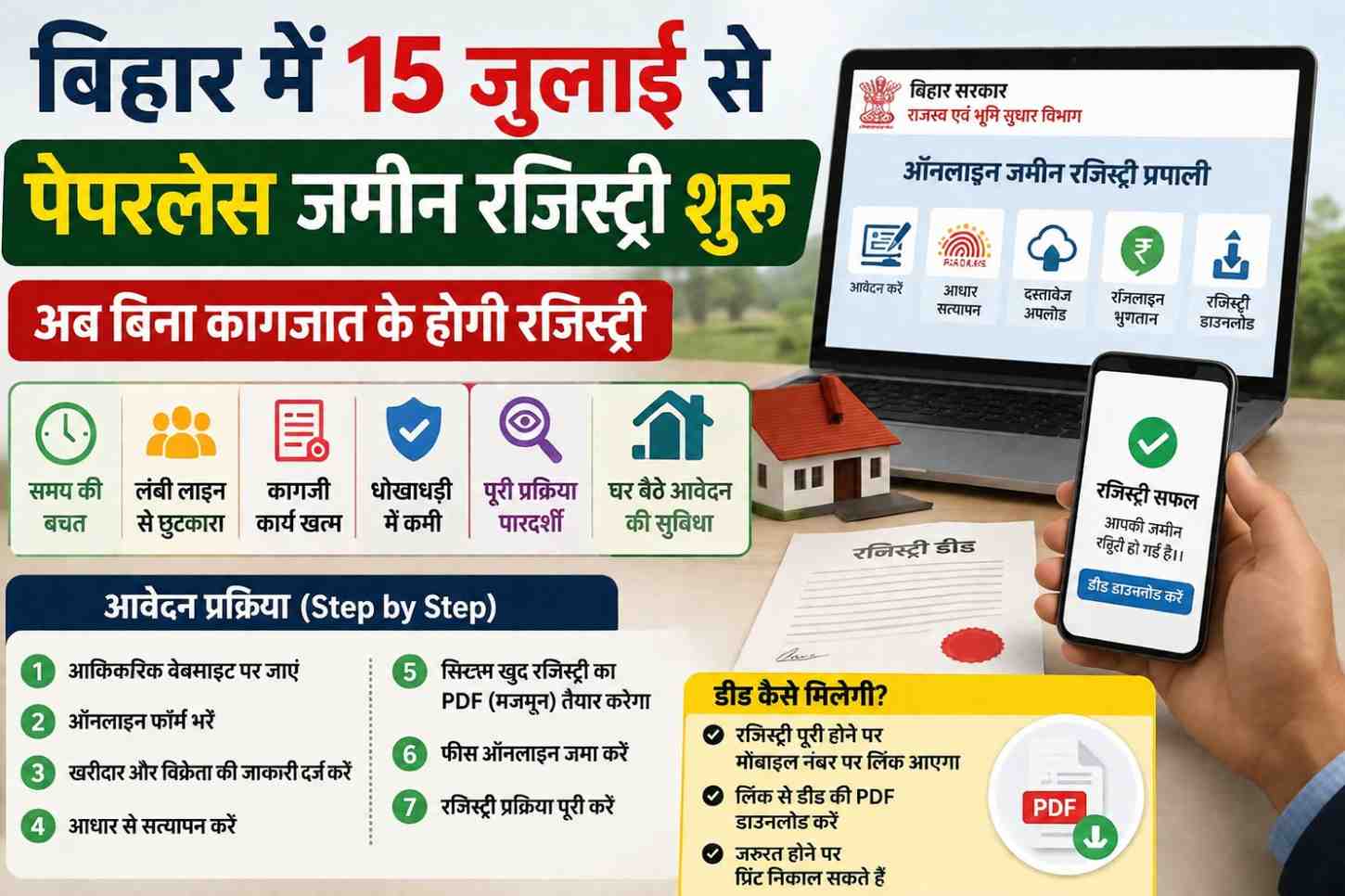 Bihar Paperless Jamin Registry 2026