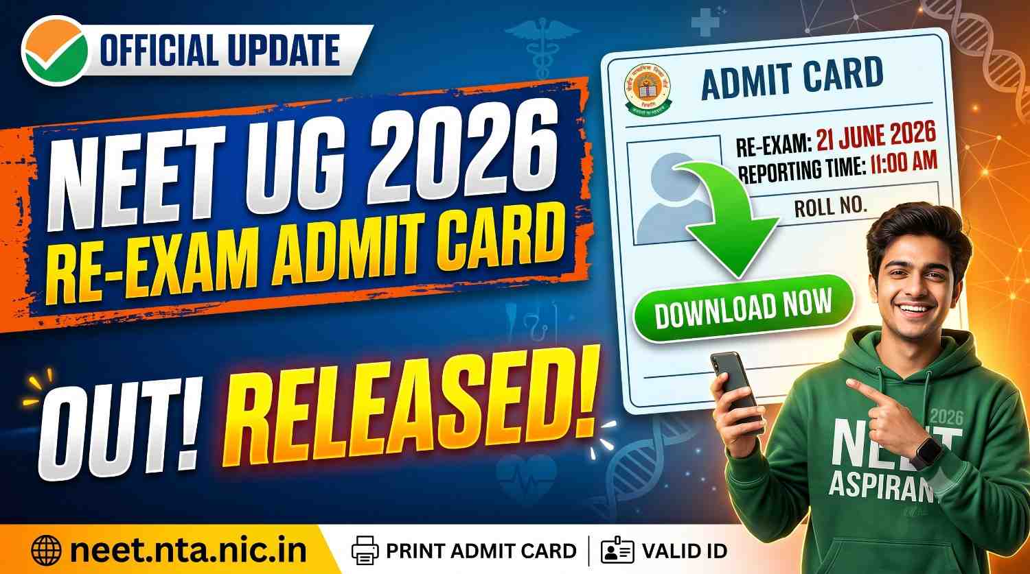 NEET UG Re-Exam Admit Card 2026