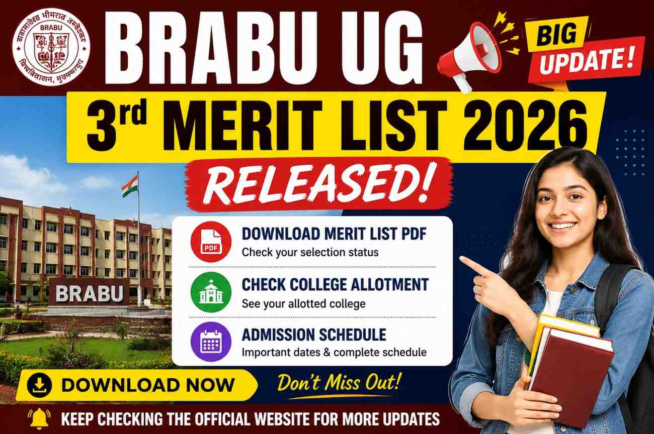 BRABU UG 3rd Merit List 2026