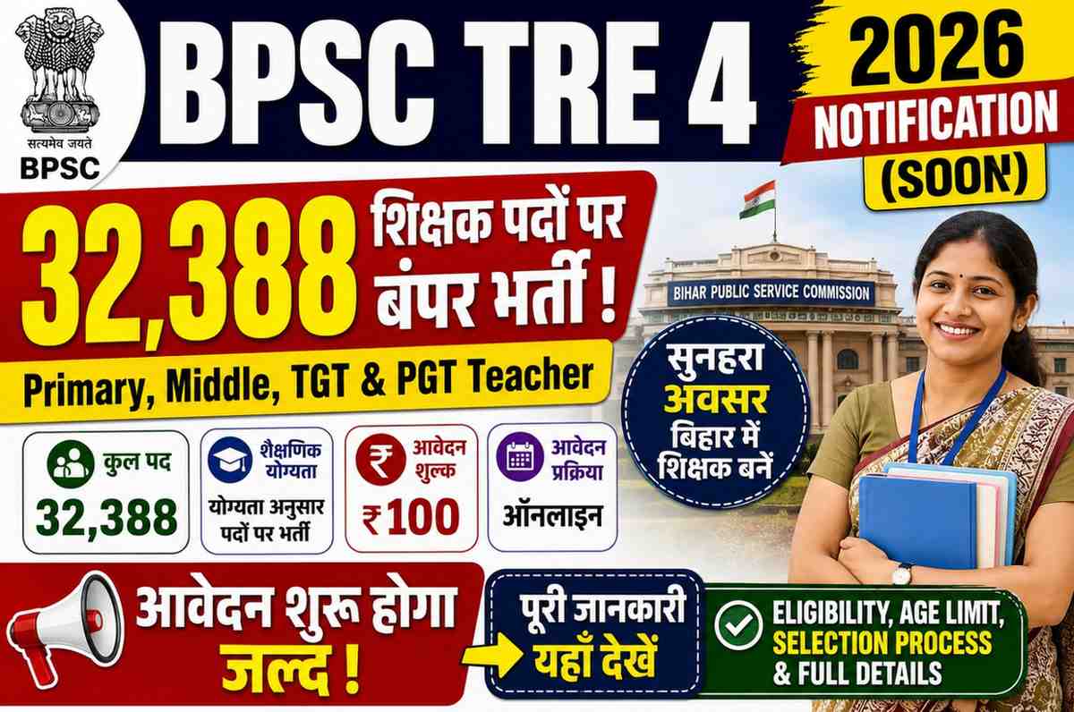 BPSC TRE 4 2026 Notification