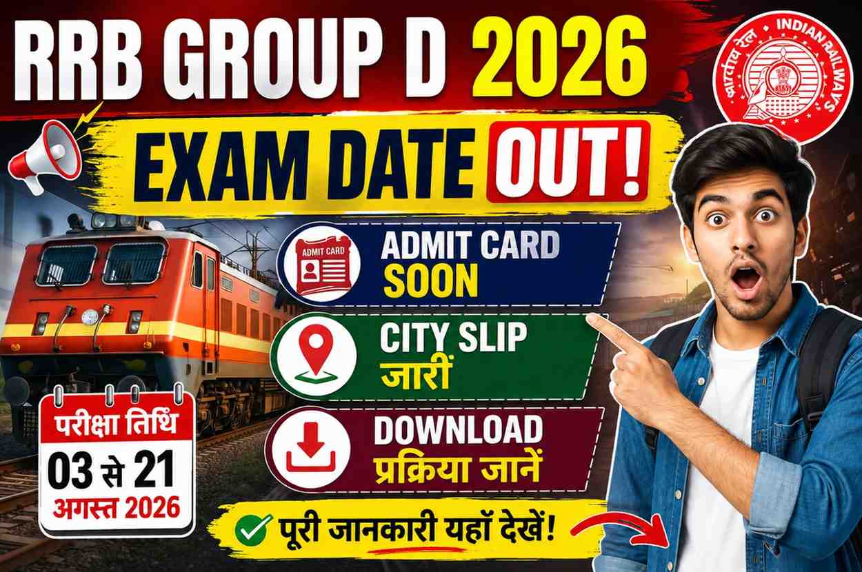 RRB Group D Admit Card 2026