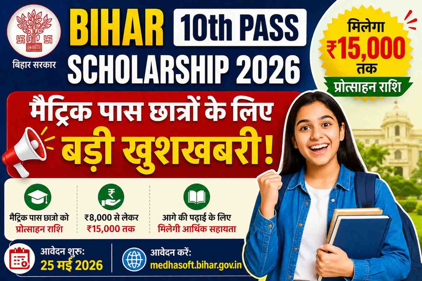 Bihar 10th Pass Scholarship 2026