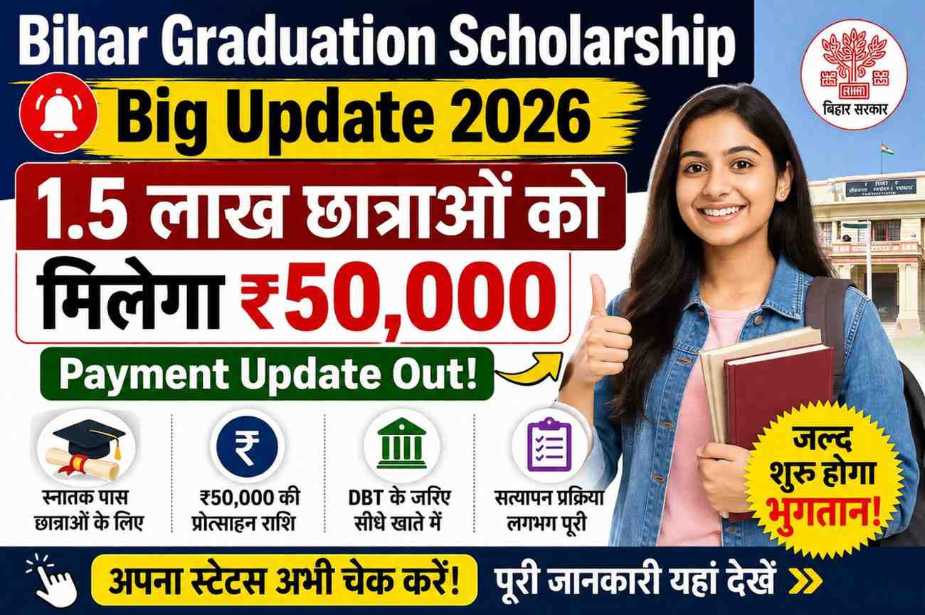 Bihar Graduation Scholarship Big Update 202