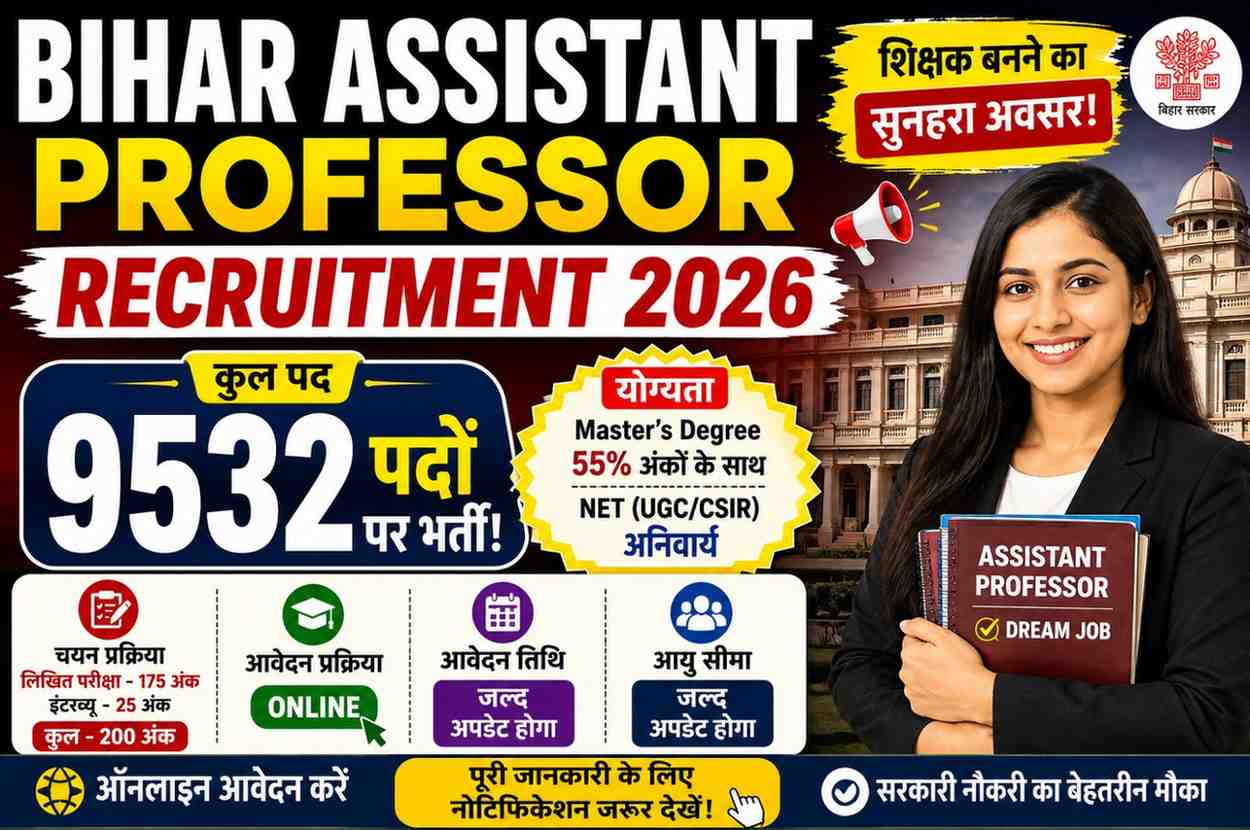 Bihar Assistant Professor Recruitment 2026